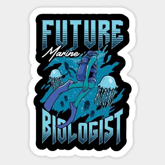 Future Marine Biologist Biology Student Sticker by theperfectpresents